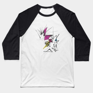 120 Unique Colorful Abstract Baseball T-Shirt